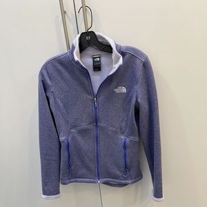 Purple North Face fleece zip up